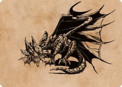 MTG - Battle for Baldur's Gate - Ancient Copper Dragon Art Card (52/81) - Anime Card Craze