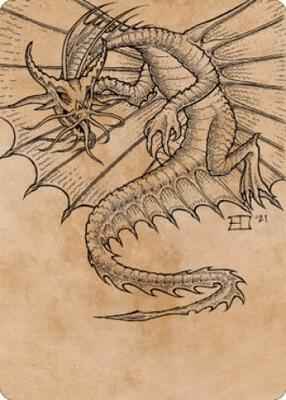 Magic: The Gathering - Art Series: Commander Legends: Battle for Baldur's Gate - Ancient Gold Dragon Art Card (44/81) - Normal