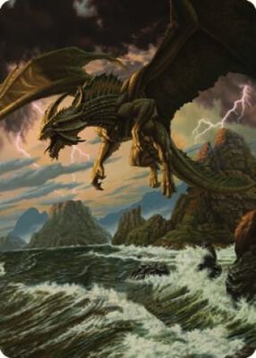 MTG - Battle for Baldur's Gate - Ancient Bronze Dragon Art Card (3/81) - Anime Card Craze