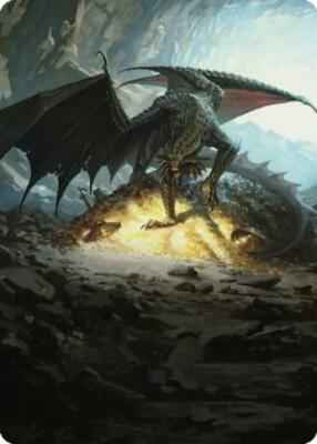 Magic: The Gathering - Art Series: Commander Legends: Battle for Baldur's Gate - Ancient Copper Dragon Art Card (4/81) - Normal
