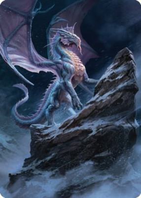 MTG - Battle for Baldur's Gate - Ancient Silver Dragon Art Card (6/81) - Anime Card Craze