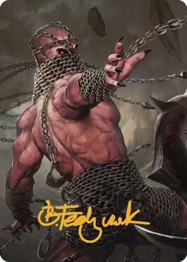MTG - Battle for Baldur's Gate - Chain Devil Art Card (Gold-Stamped Signature) - Anime Card Craze