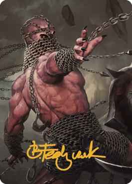 Magic: The Gathering - Art Series: Commander Legends: Battle for Baldur's Gate - Chain Devil Art Card (Gold-Stamped Signature) - Normal