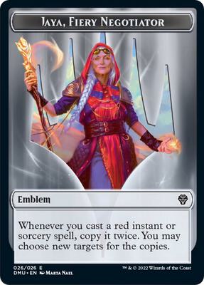 Magic: The Gathering - Dominaria United - Emblem - Jaya, Fiery Negotiator - Normal