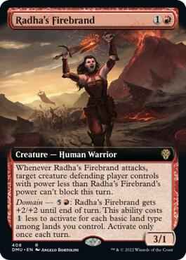 Magic: The Gathering - Dominaria United - Radha's Firebrand (Extended Art) - Normal
