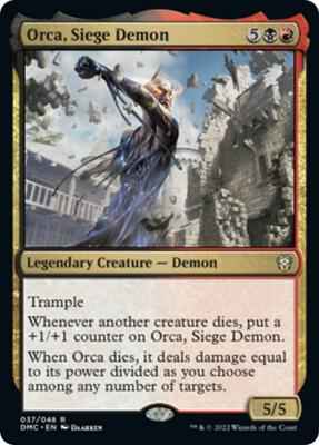 Magic: The Gathering - Commander: Dominaria United - Orca, Siege Demon - Normal