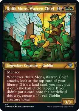 Magic: The Gathering - Dominaria United - Rulik Mons, Warren Chief (Showcase) - Normal
