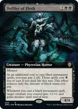 Magic: The Gathering - Dominaria United - Defiler of Flesh (Extended Art) - Normal