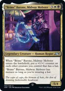 Magic: The Gathering - Unfinity - "Brims" Barone, Midway Mobster - Uncommon - Normal