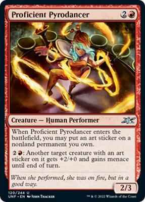 Magic: The Gathering - Unfinity - Proficient Pyrodancer - Uncommon - Normal