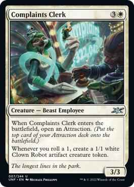Magic: The Gathering - Unfinity - Complaints Clerk - Uncommon - Normal