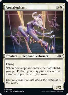 Magic: The Gathering - Unfinity - Aerialephant - Common - Normal