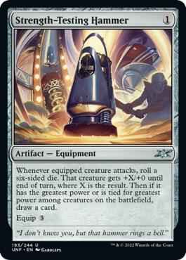 Magic: The Gathering - Unfinity - Strength-Testing Hammer - Uncommon - Normal