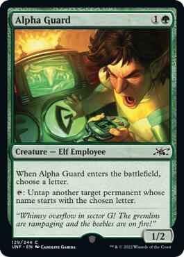 Magic: The Gathering - Unfinity - Alpha Guard - Common - Normal
