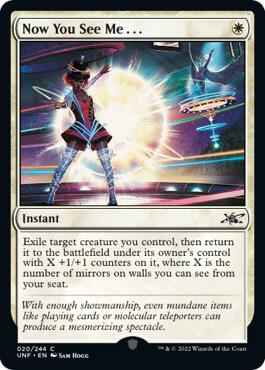 Magic: The Gathering - Unfinity - Now You See Me... - Common - Normal