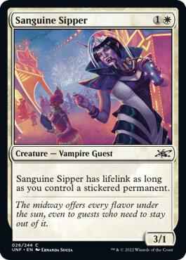 Magic: The Gathering - Unfinity - Sanguine Sipper - Common - Foil