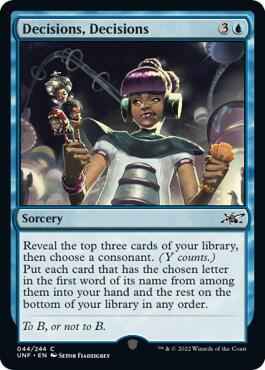 Magic: The Gathering - Unfinity - Decisions, Decisions - Common - Normal