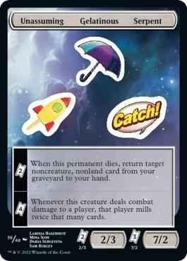 Magic: The Gathering - Unfinity - Unassuming Gelatinous Serpent - Token - Normal