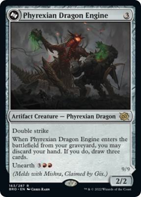 Magic: The Gathering - The Brothers' War - Phyrexian Dragon Engine - FOIL - Anime Card Craze