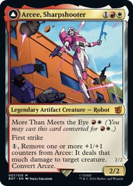 Magic: The Gathering - Universes Beyond: Transformers - Arcee, Sharpshooter - Anime Card Craze