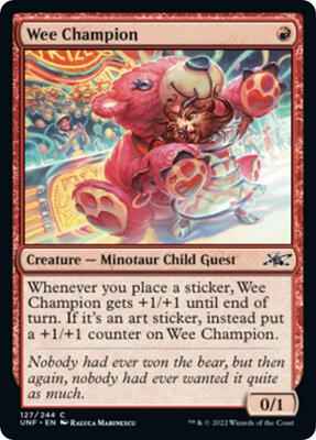 Magic: The Gathering - Unfinity - Wee Champion - Common - Normal