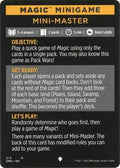 Magic: The Gathering - Dominaria United - Magic Minigame: Mini-Master - Normal