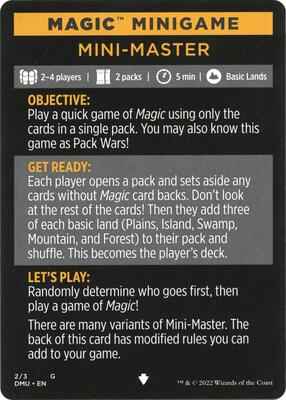 Magic: The Gathering - Dominaria United - Magic Minigame: Mini-Master - Normal