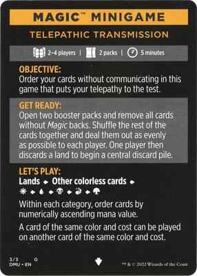 Magic: The Gathering - Dominaria United - Magic Minigame: Telepathic Transmission - Normal