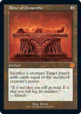 Magic: The Gathering - The Brothers' War: Retro Frame Artifacts - Altar of Dementia - Anime Card Craze