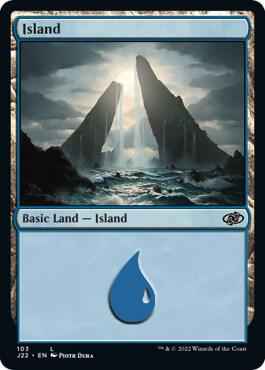 Magic: The Gathering - Jumpstart 2022 - Island (103) - Land - Normal