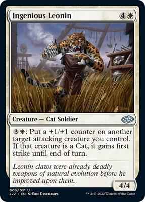 Magic: The Gathering - Jumpstart 2022 - Ingenious Leonin - Uncommon - Normal