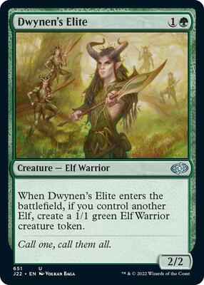 Magic: The Gathering - Jumpstart 2022 - Dwynen's Elite - Uncommon - Normal