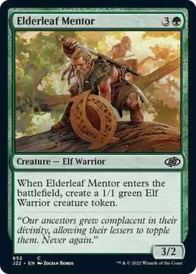Magic: The Gathering - Jumpstart 2022 - Elderleaf Mentor - Common - Normal