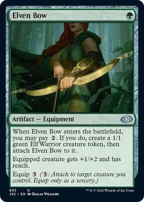 Magic: The Gathering - Jumpstart 2022 - Elven Bow - Uncommon - Normal