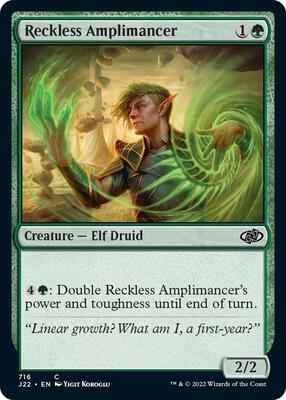 Magic: The Gathering - Jumpstart 2022 - Reckless Amplimancer - Common - Normal