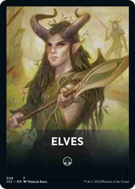 Magic: The Gathering - Jumpstart 2022 - Elves Theme Card - Token - Normal