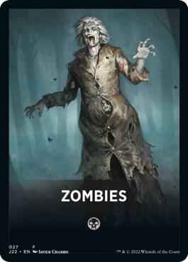Magic: The Gathering - Jumpstart 2022 - Zombies Theme Card - Token - Normal