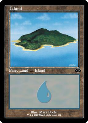 Magic: The Gathering - Dominaria Remastered - Island (404) (Retro Frame) - Land - Normal