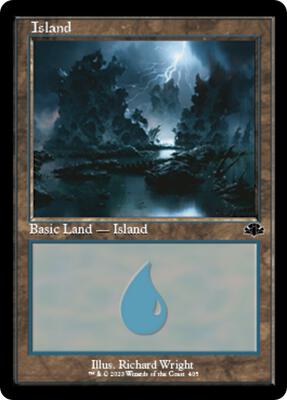 Magic: The Gathering - Dominaria Remastered - Island (405) (Retro Frame) - Land – 405 - Normal