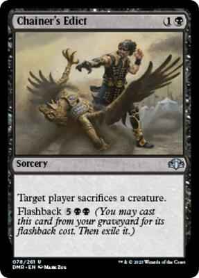 Magic: The Gathering - Dominaria Remastered - Chainer's Edict - Uncommon - Normal