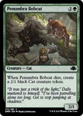 Magic: The Gathering - Dominaria Remastered - Penumbra Bobcat - Common - Normal