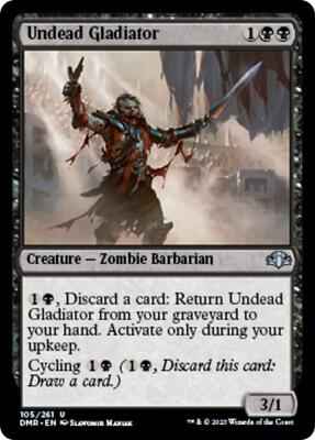 Magic: The Gathering - Dominaria Remastered - Undead Gladiator - Uncommon - Normal