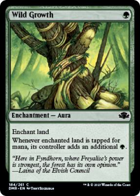 Magic: The Gathering - Dominaria Remastered - Wild Growth - Common - Foil