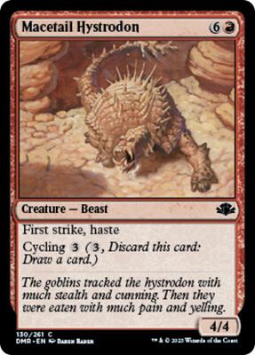 Magic: The Gathering - Dominaria Remastered - Macetail Hystrodon - Common - Normal