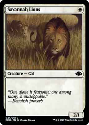 Magic: The Gathering - Dominaria Remastered - Savannah Lions - Common - Normal