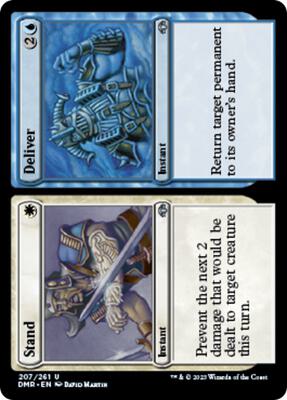 Magic: The Gathering - Dominaria Remastered - Stand // Deliver - Uncommon - Normal