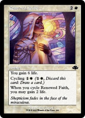 Magic: The Gathering - Dominaria Remastered - Renewed Faith (Retro Frame) - Common - Normal
