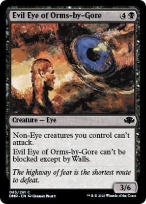 Magic: The Gathering - Dominaria Remastered - Evil Eye of Orms-by-Gore - Common - Normal