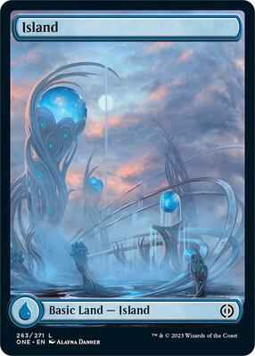 Magic: The Gathering - Phyrexia: All Will Be One - Island (263) - Full Art - 263 - Normal