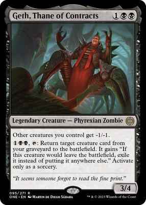 Magic: The Gathering - Phyrexia: All Will Be One - Geth, Thane of Contracts - 95 - Normal